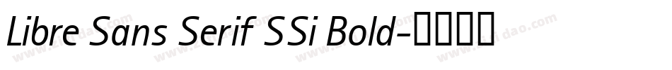 Libre Sans Serif SSi Bold字体转换